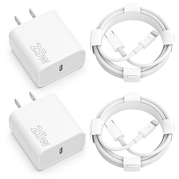 Amazon.com: 25W iPhone Charger Fast Charging 2Pack 25W Type
